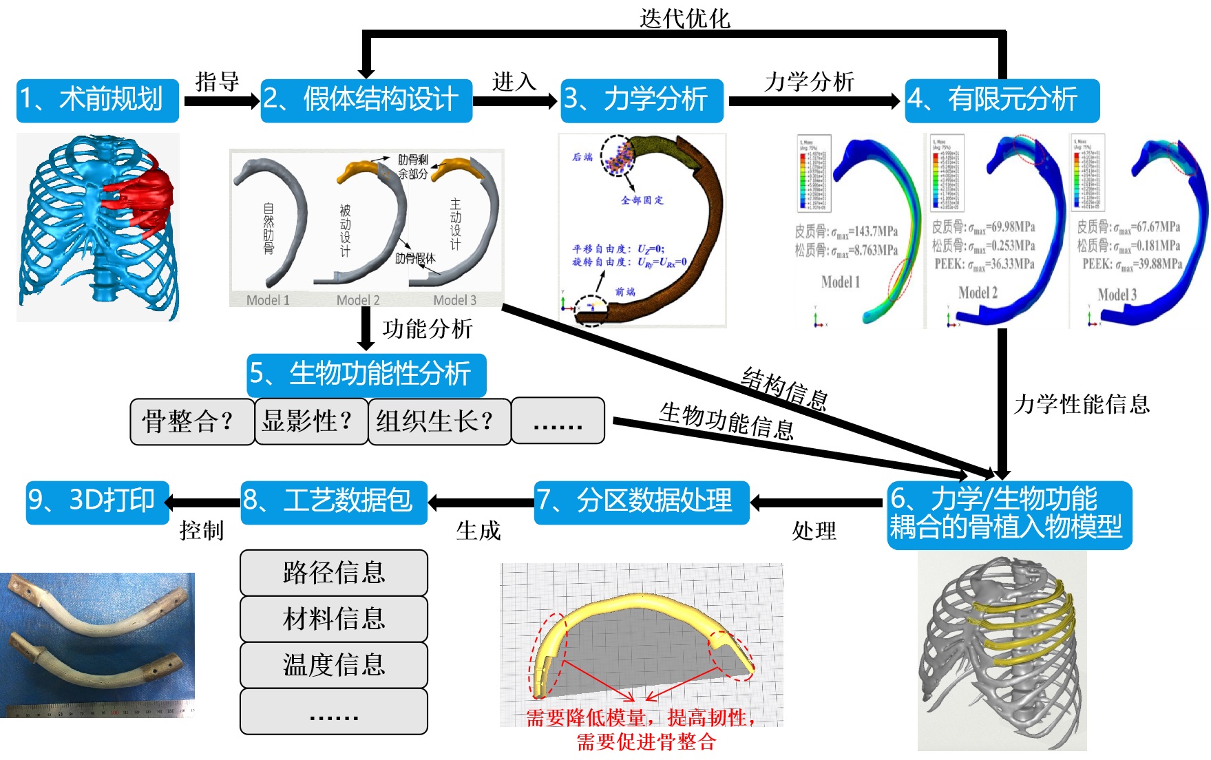 Additive manufacturing technology and medical applications of customized functional biomimetic PEEK Bone implants